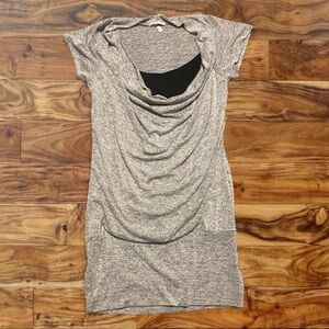 Charlotte Russe Light Heather Gray Knit Top